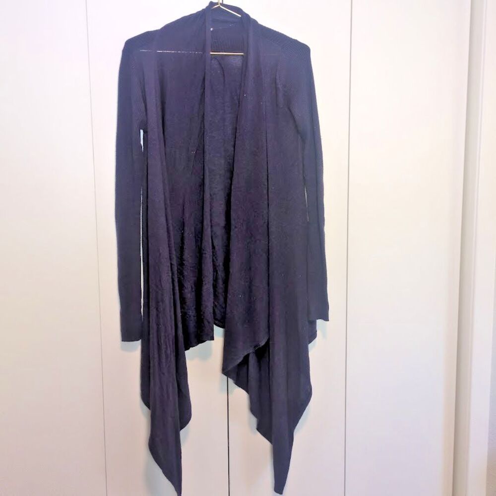 Lululemon Women's Small Open Front Sweater Cardigan Blue NO SIZE TAG
